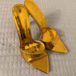 Shimmering Gold Women's Heels